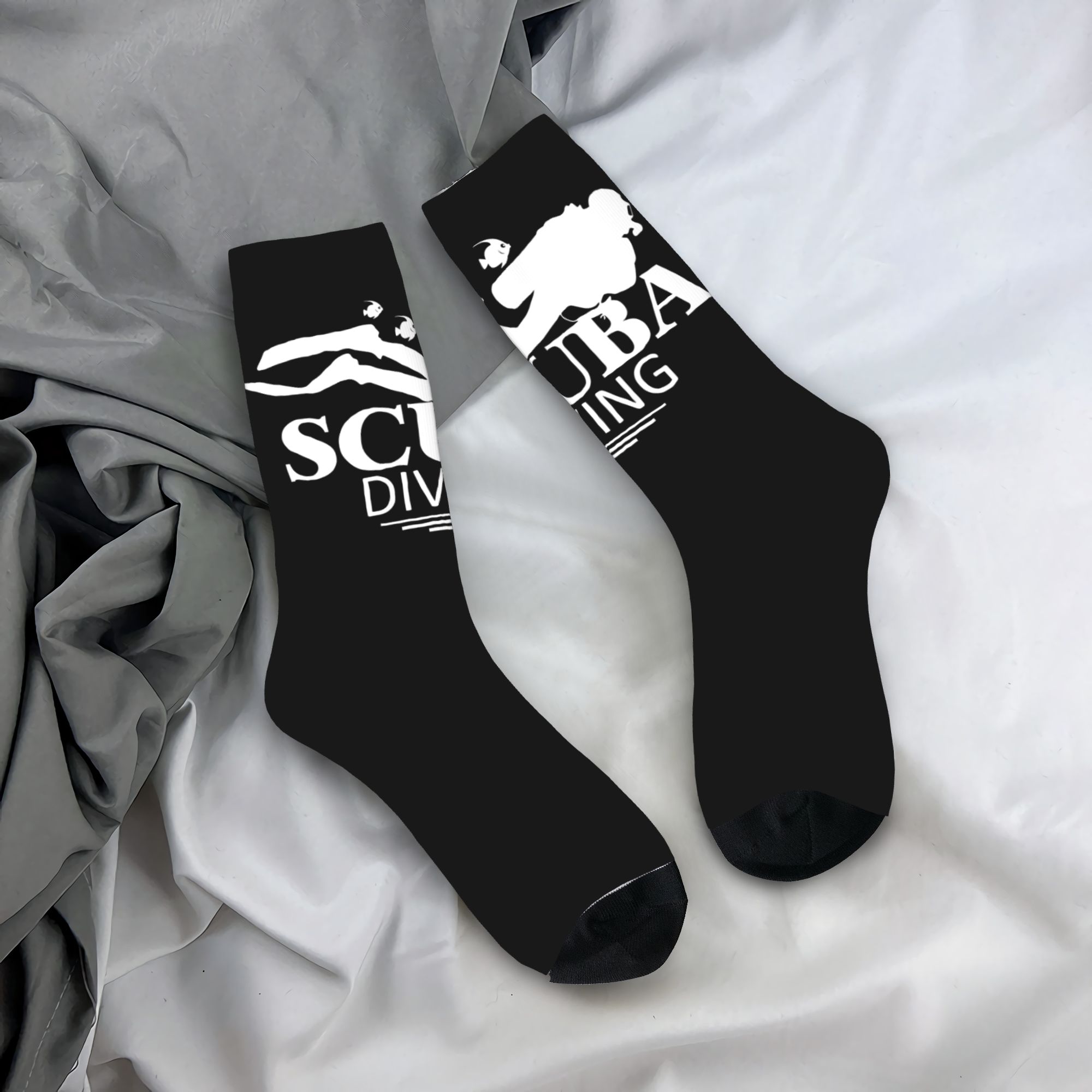 Dress Sock Men - 맞춤형 재미있는 스쿠버 다이빙 남녀 공용