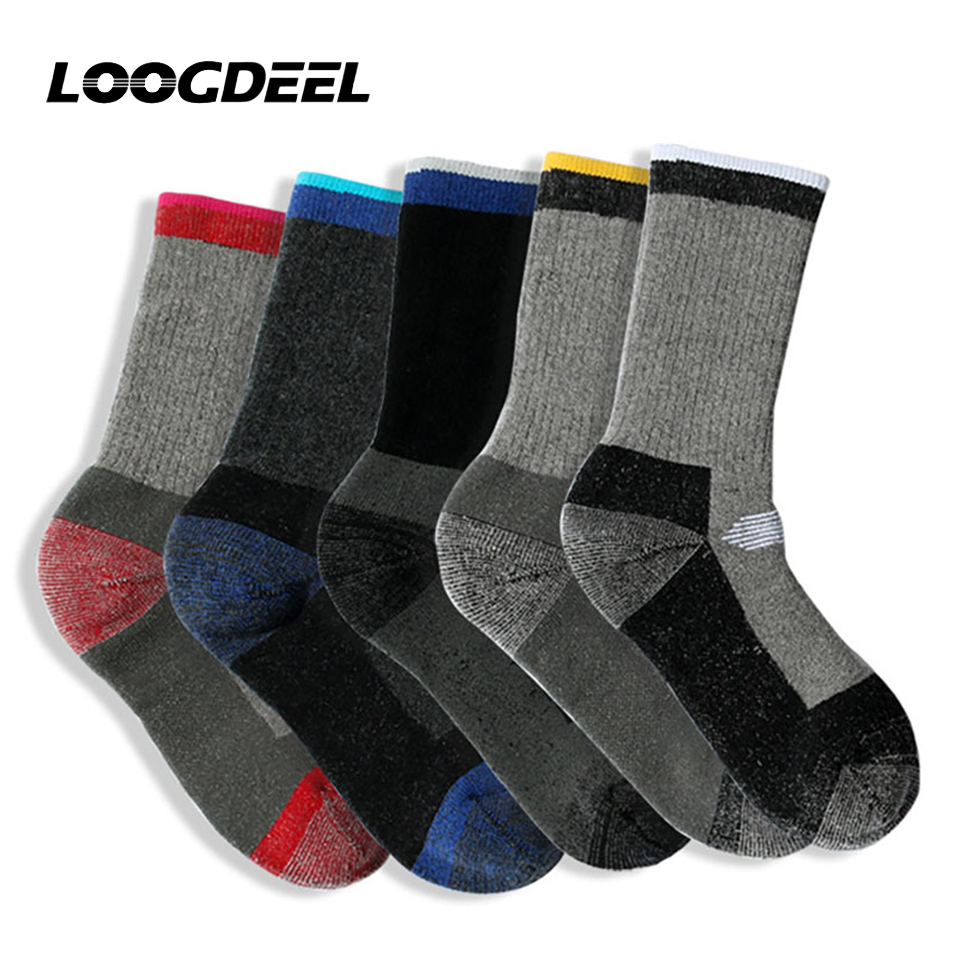 Wool Hiking Sock - Loogdeel 1PairMerino Wool Thermal Socks 남성용