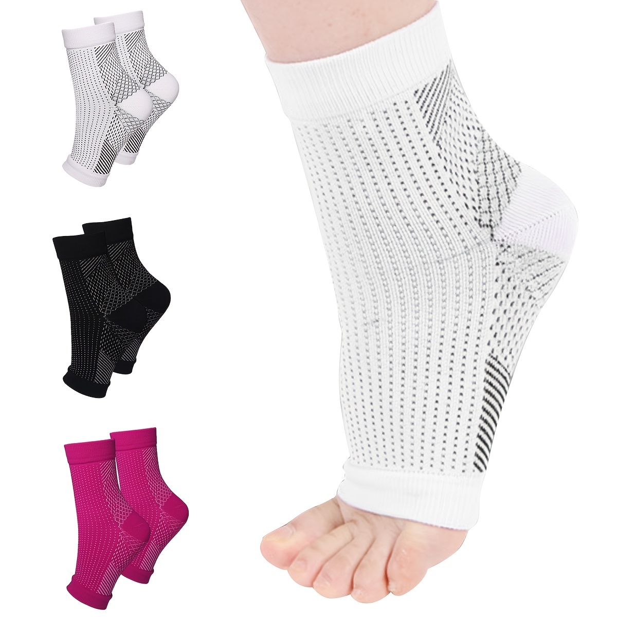 Ankle Brace Sock - 발목 지지 양말 통기성 발바닥 근막염