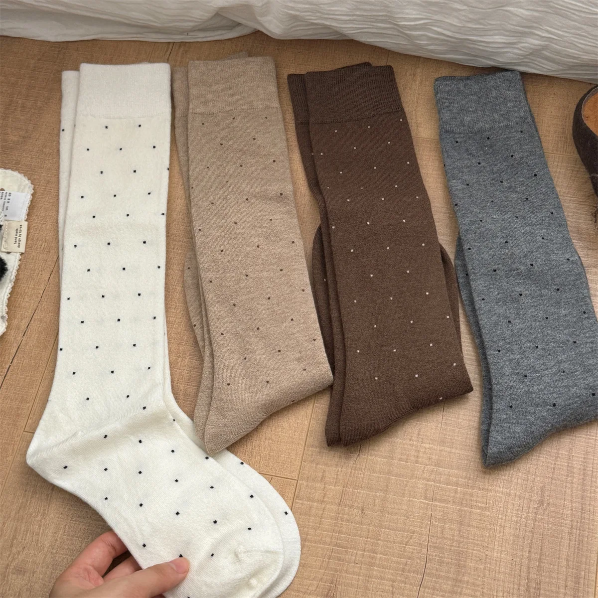 Silk Sock Bamboo - SP & CITY 여성용 귀여운 폴카