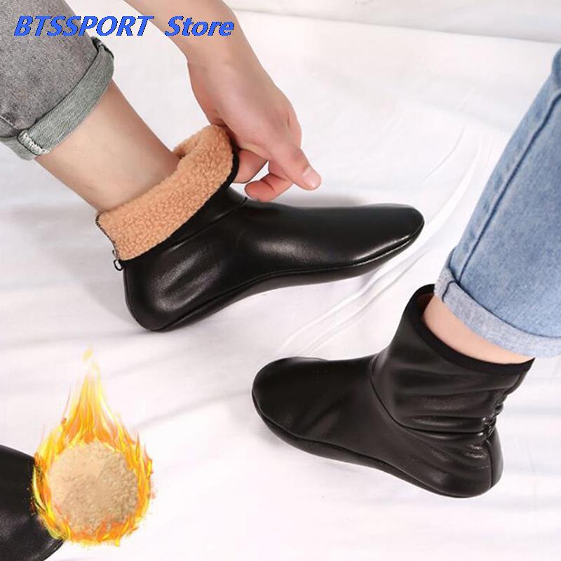 남여 겨울 따뜻한 가죽 열 부팅 슬리퍼 실내 집 소프트 - Thermal Sock Winter 리뷰 및 가격