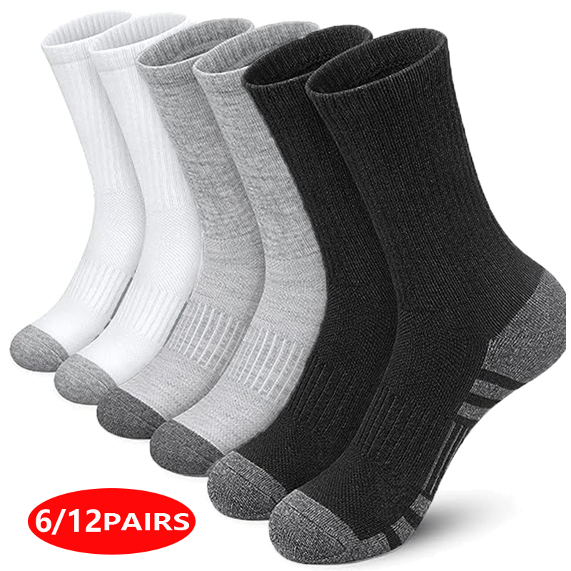 남성용 고성능 운동용 크루 양말 부드럽고 통기성 좋은  - Cotton Crew Sock Pack 리뷰 및 가격