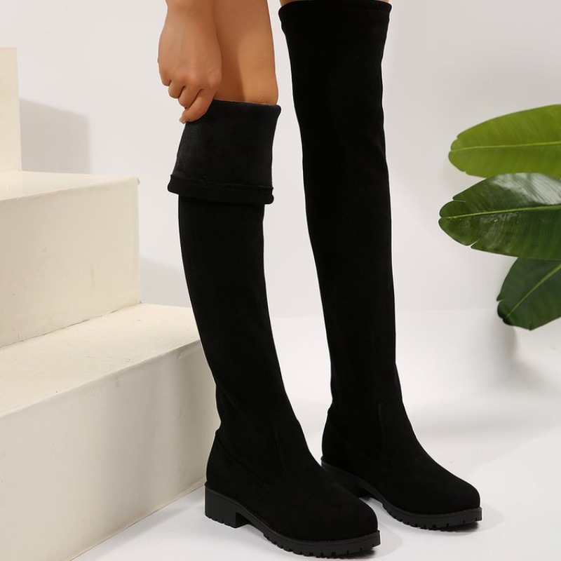 여성용 오버니 부츠 허벅지까지 오는 스트레치 스웨이드  - Knee High Sock Women 리뷰 및 가격