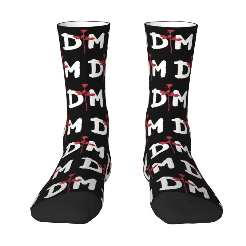 맞춤형 데페체 모드 남성용 크루 양말 유니섹스 패션 록 - Dress Sock Men 리뷰 및 가격