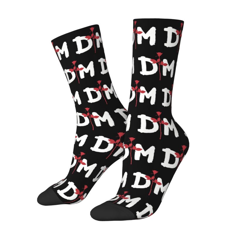 맞춤형 데페체 모드 남성용 크루 양말 유니섹스 패션 록 - Dress Sock Men 리뷰 및 가격