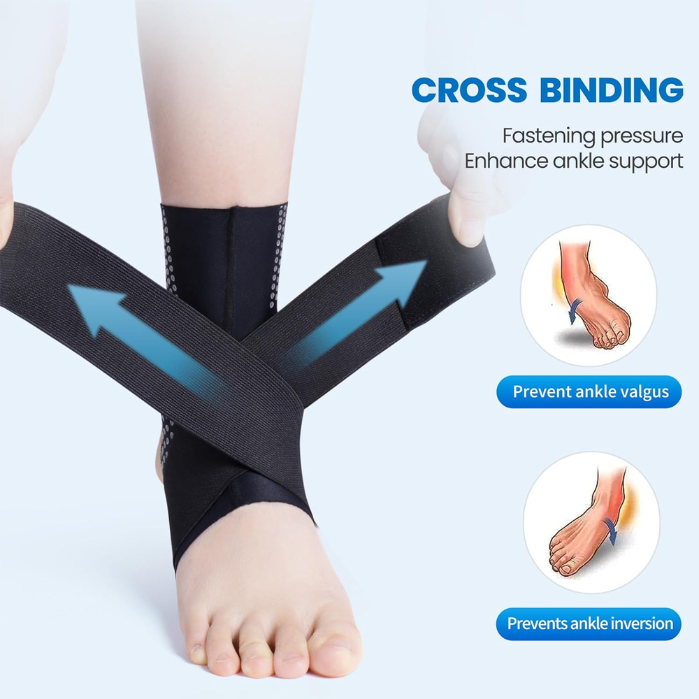 1Pcs 조정 가능한 압축 발목 슬리브 여성 남성 건염 - Ankle Brace Sock 리뷰 및 가격