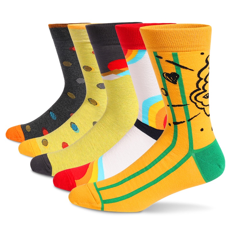 남성용 재미있는 원피스 양말, 패턴 재미있는 양말 팩, - Cotton Crew Sock Pack 리뷰 및 가격