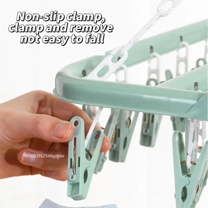 32개 클립 접이식 옷 건조대, 바람에 강한 양말 속옷 - Sock Organizer Tray 리뷰 및 가격