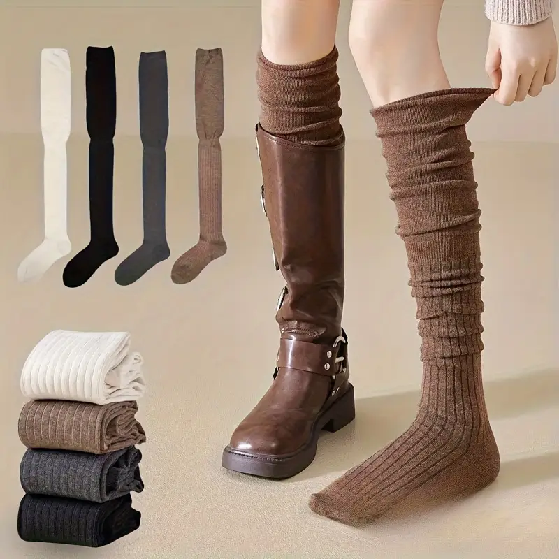 1-10 쌍 여성용 무릎 위 허벅지 높은 양말 Slou - Boot Sock Slouchy 리뷰 및 가격