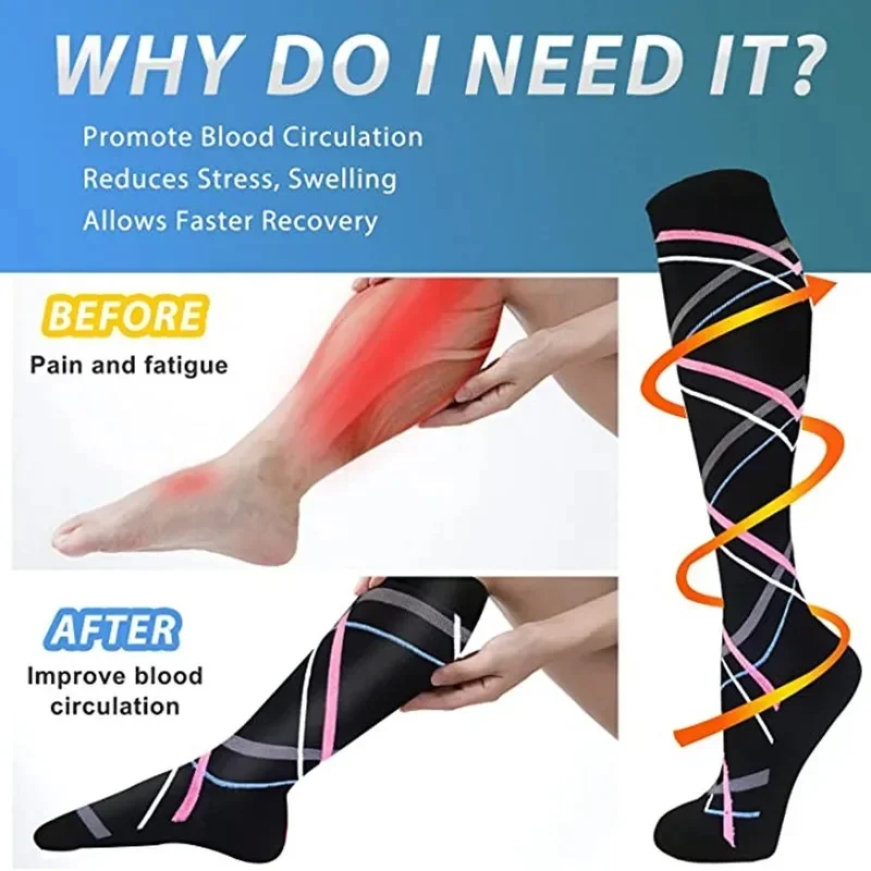 남녀공용 압박 양말 (남성 및 여성용) 의료용 당뇨병  - Compression Sock Medical 리뷰 및 가격