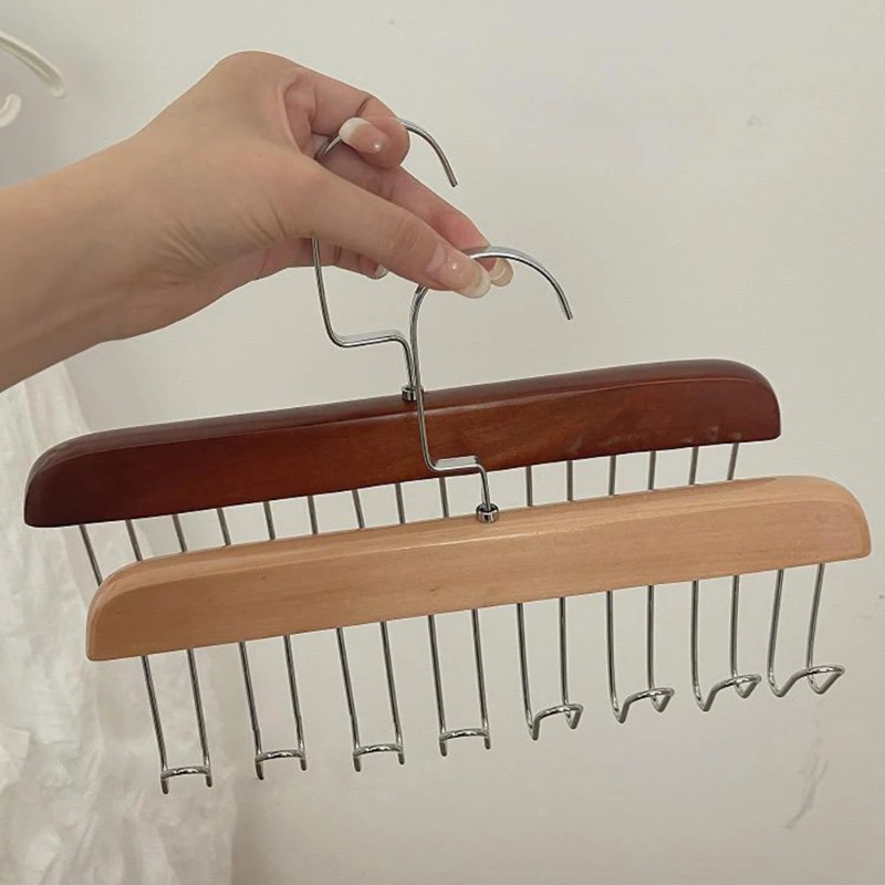 단단한 나무 8 후크 옷걸이 다기능 속옷 슬링 벨트 조 - Sock Organizer Tray 리뷰 및 가격