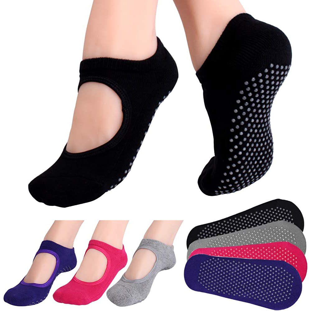 등이없는 미끄럼 방지 피트니스 필라테스 양말 코튼 여성 - Grip Sock Yoga 리뷰 및 가격
