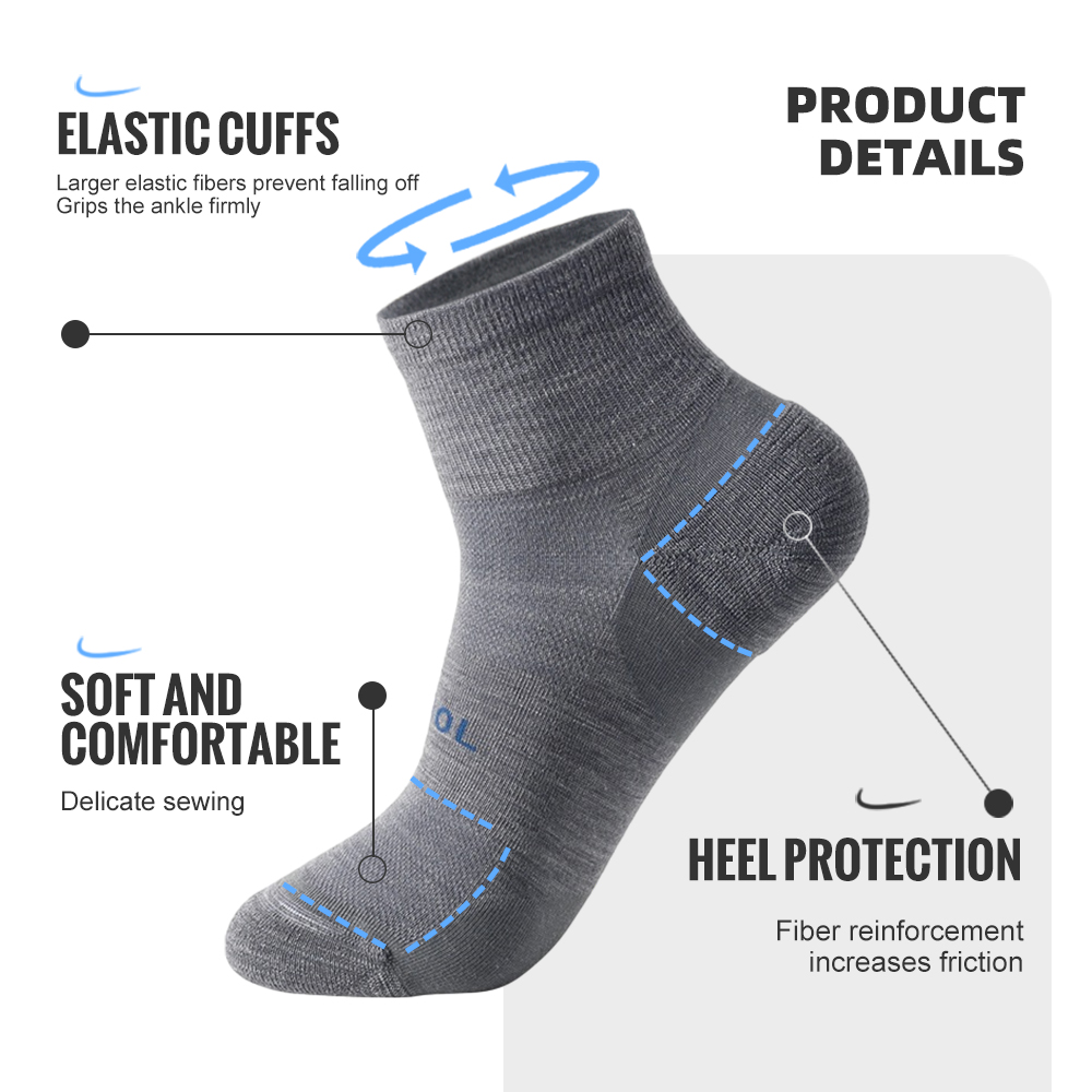 WRELS 메리노 울 양말 압축 겨울 발목면 양말 농구 - Wool Hiking Sock 리뷰 및 가격
