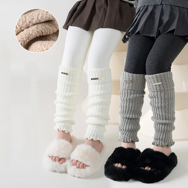 어린이용 보온 두꺼운 레깅스 여아 니트 플리스 안감 패 - Boot Sock Slouchy 리뷰 및 가격