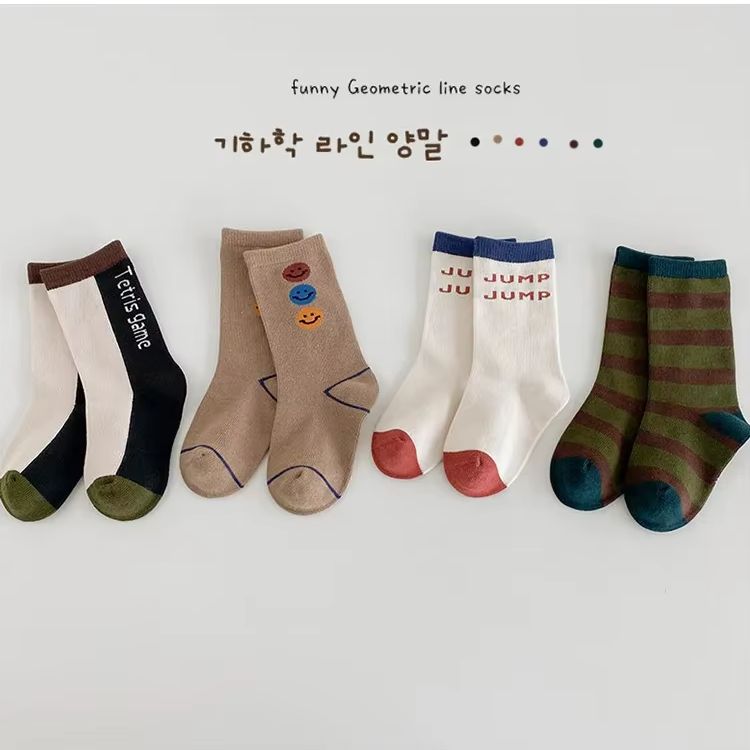 3-12T 남아용 용수철 패션 양말, 색상 대비 크루  - Cotton Crew Sock Pack 리뷰 및 가격