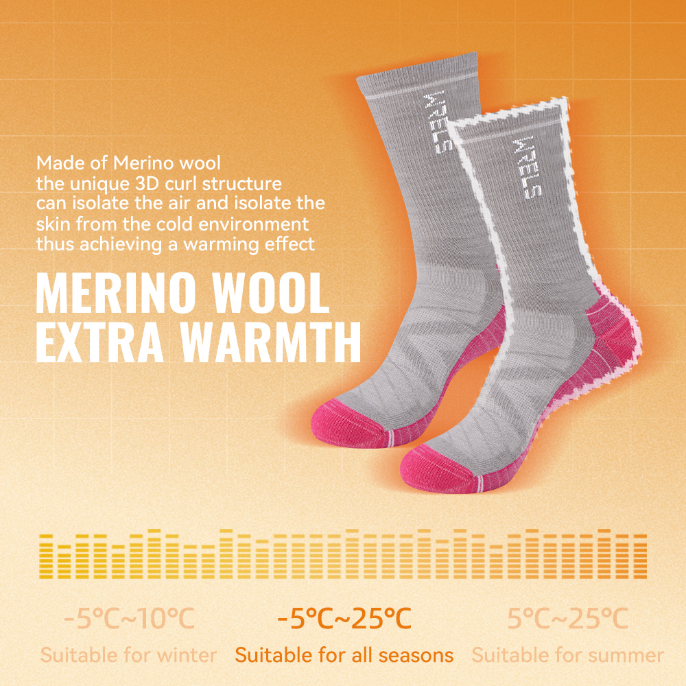 WRELS 1/2/3 메리노 울 양말 보온 크루 겨울  - Wool Hiking Sock 리뷰 및 가격