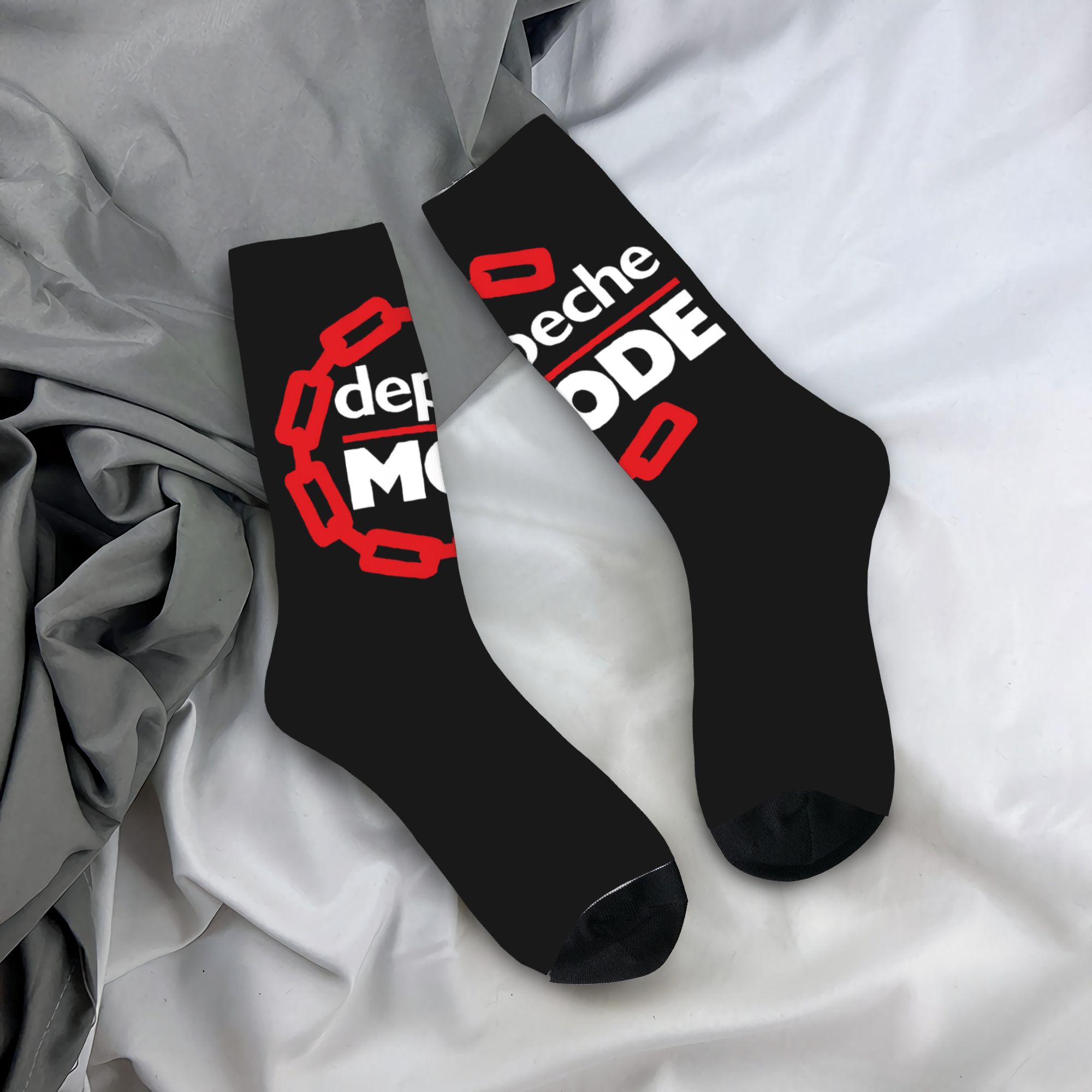 커스텀 데페쉬 쿨 모드 일렉트로닉 록 남성용 크루 양말 - Dress Sock Men 리뷰 및 가격