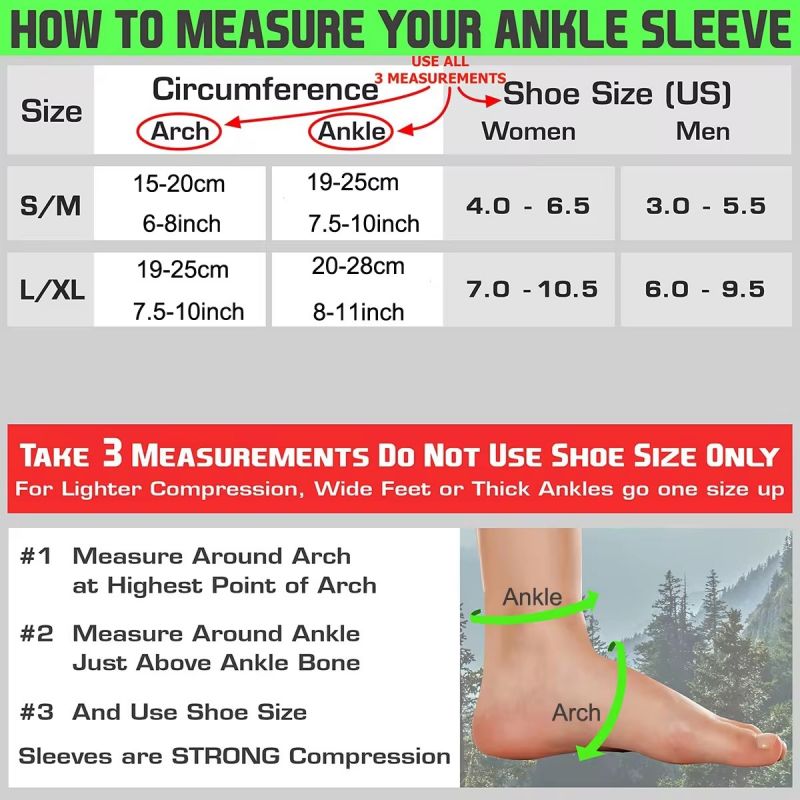 1 쌍 스포츠 발목 지원 중괄호 압축 슬리브 아킬레스  - Ankle Brace Sock 리뷰 및 가격